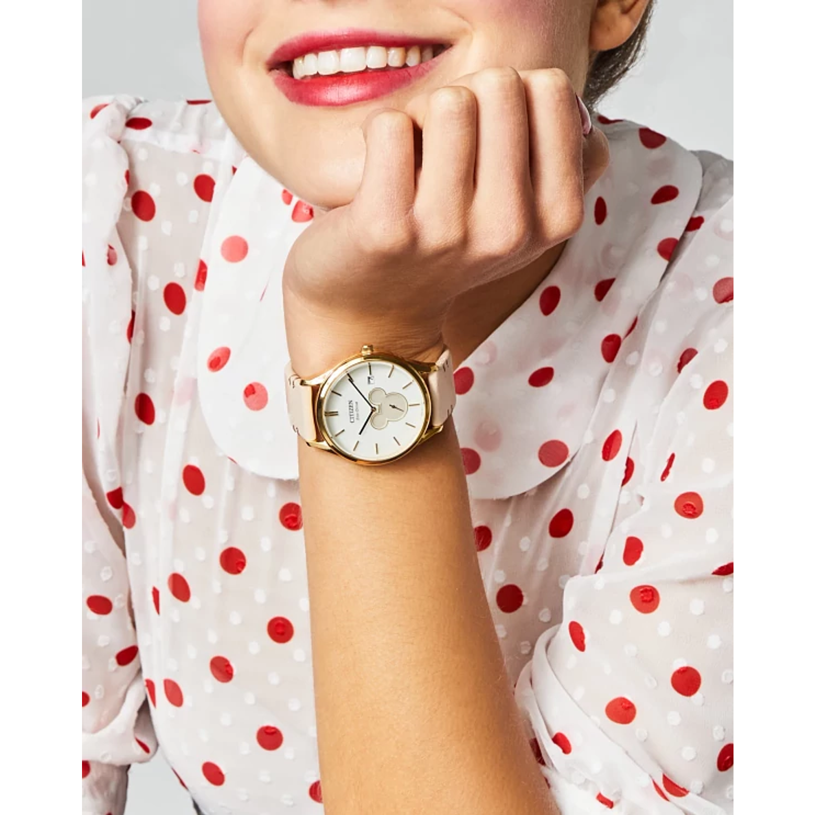Reloj Citizen Plateado Mickey Shadow Disney BV1132-08W | Elegancia relojería